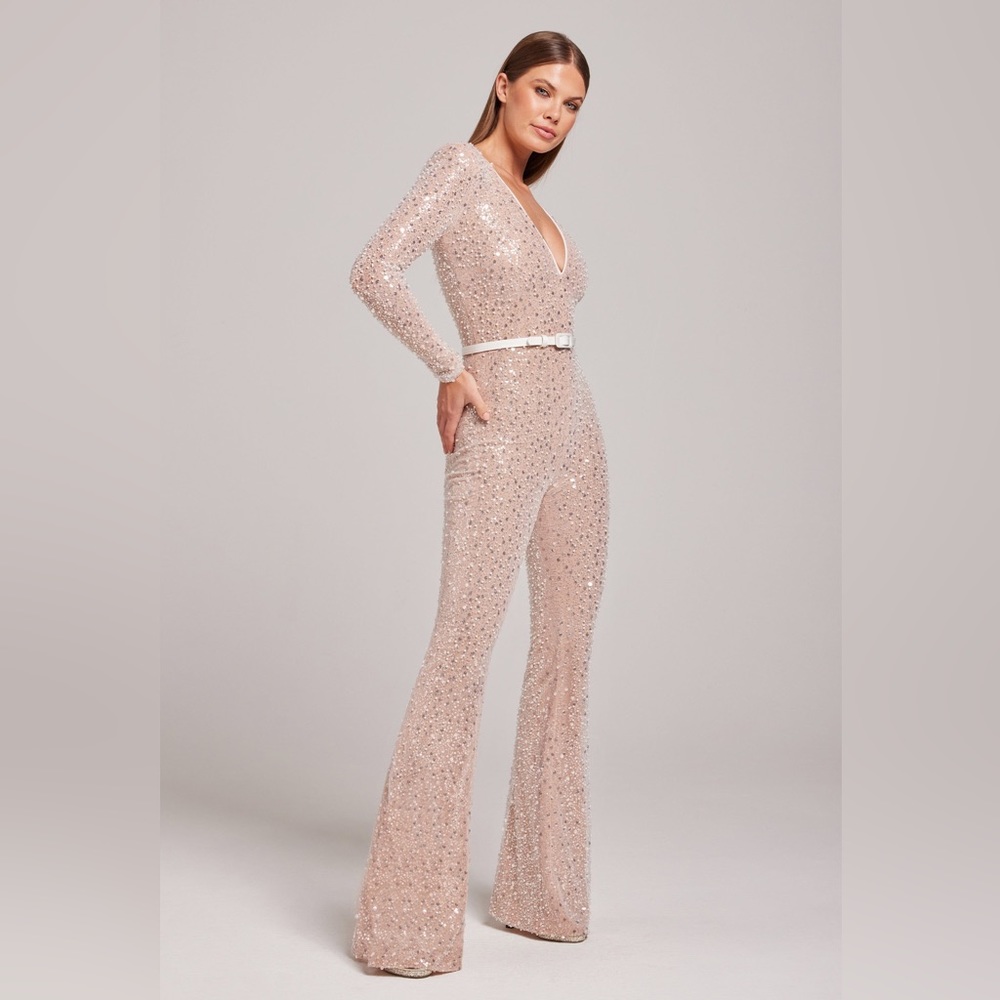 NADINE MERABI ELIZA WHITE JUMPSUIT